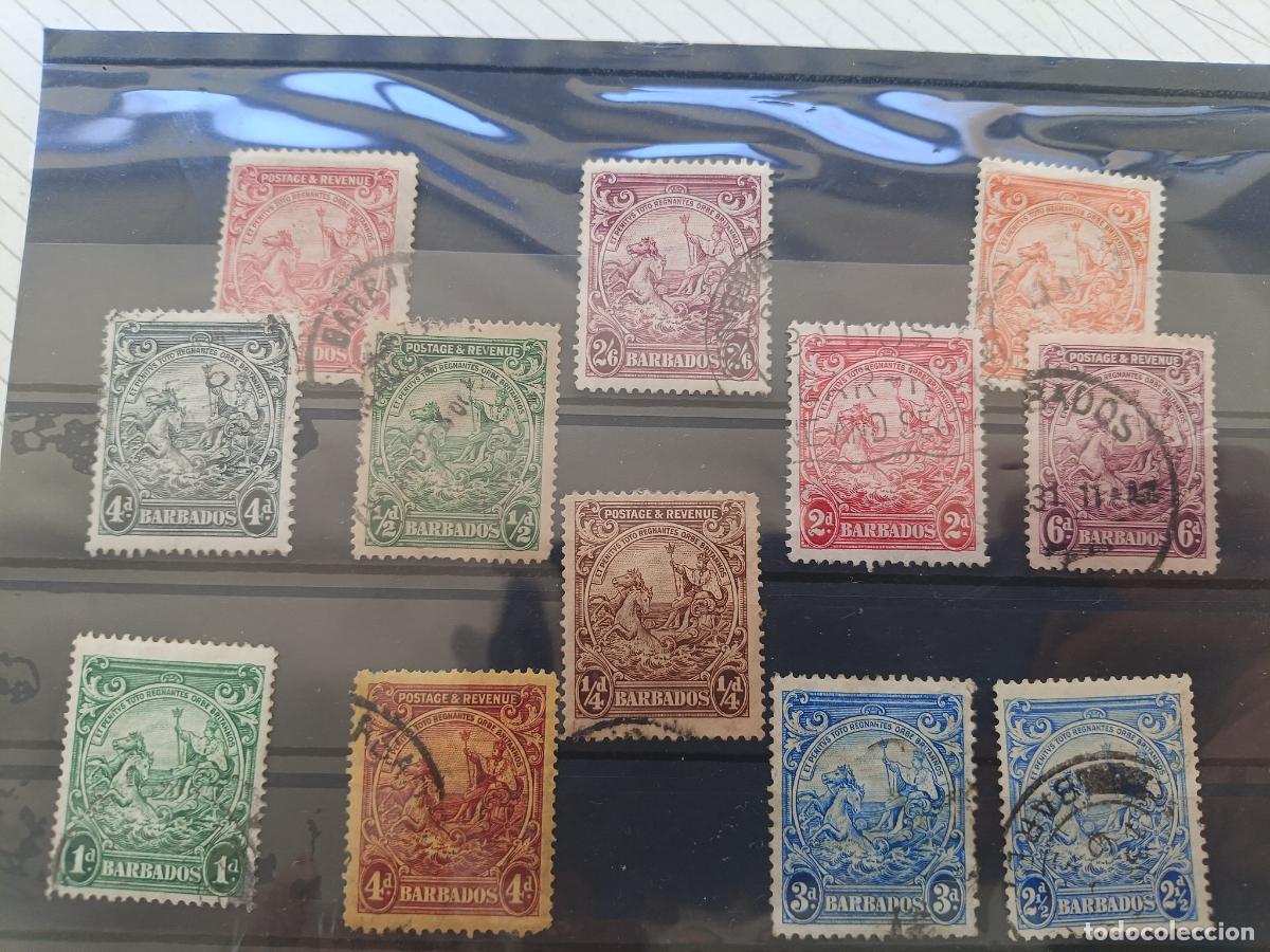 Sellos: Barbados. Lote de sellos