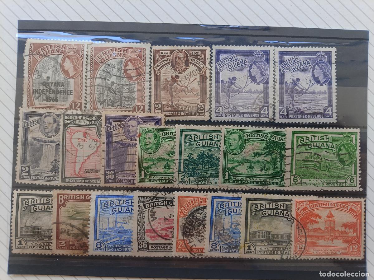 Briefmarken: British Guiana. Guayana inglesa, lote de sellos