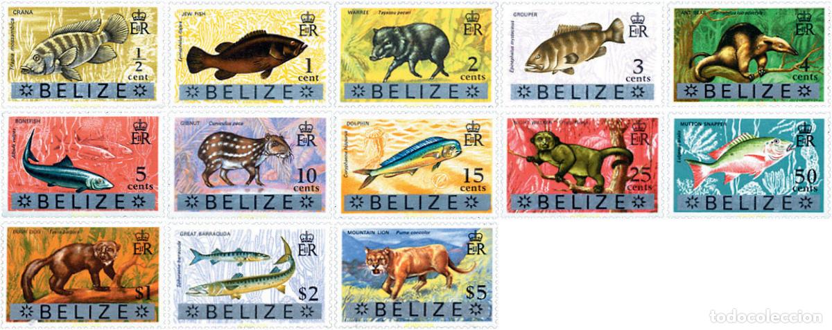 Sellos: 29522 MNH BELIZE 1973 FAUNA - Foto 1