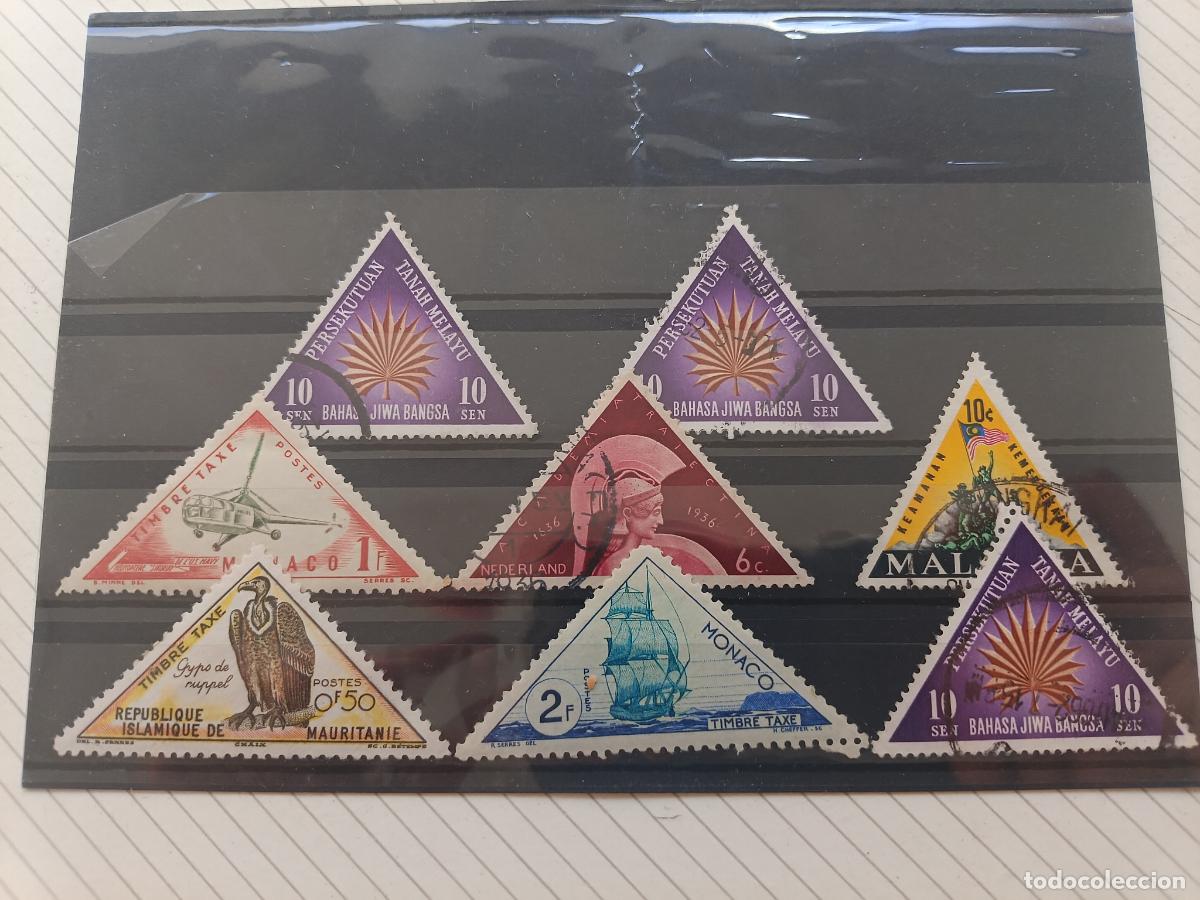 Sellos: Lote de sellos triangulares