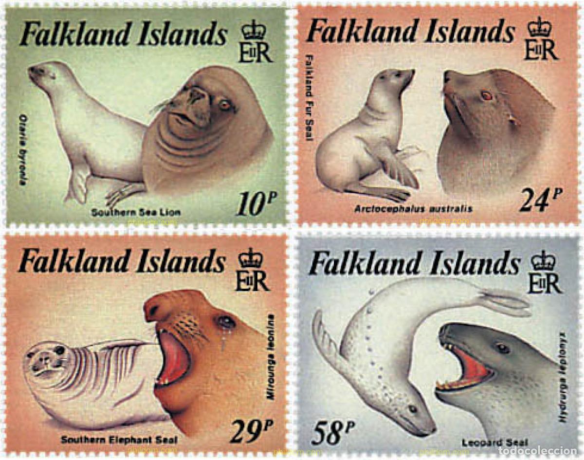 Sellos: 30406 MNH FALKLAND 1987 MAMIFEROS MARINOS
