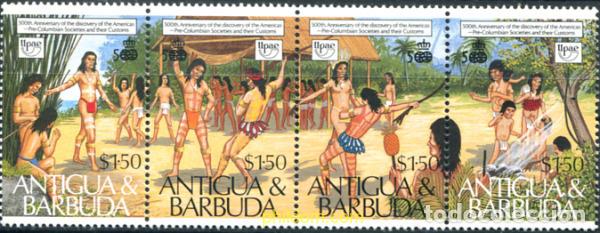 Sellos: 112148 MNH ANTIGUA Y BARBUDA 1989 500 ANIVERSARIO DEL DESCUBRIMIENTO DE AMERICA