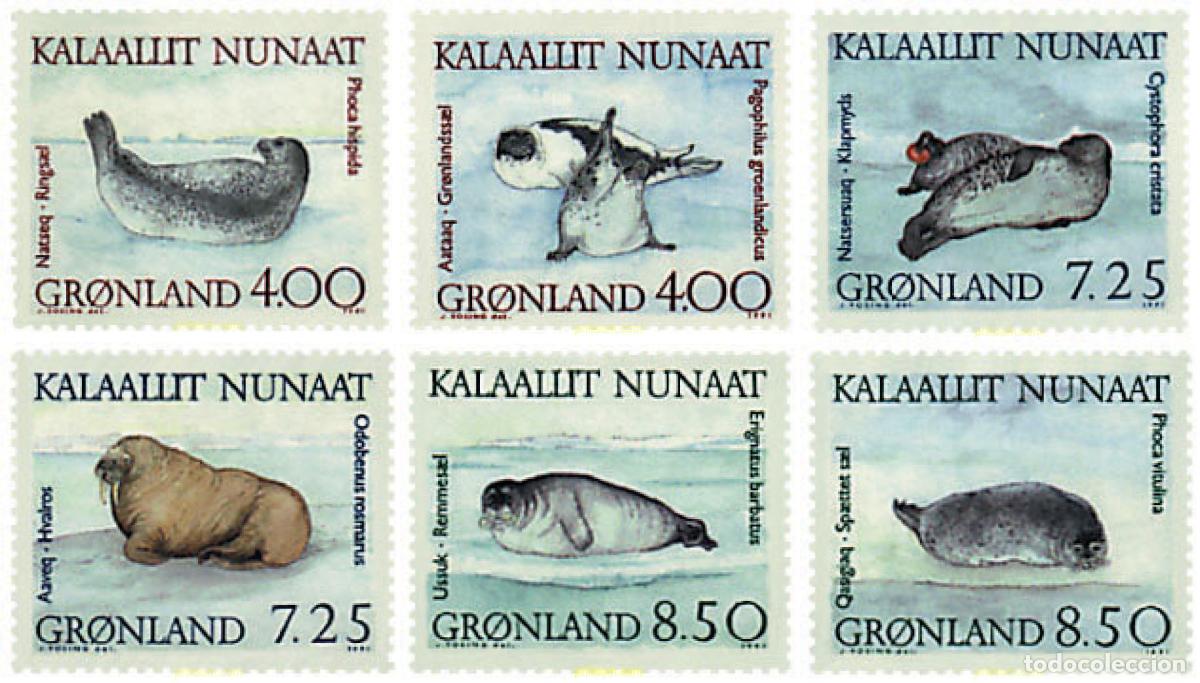 Sellos: 97007 MNH GROENLANDIA 1991 FAUNA DE GROENLANDIA