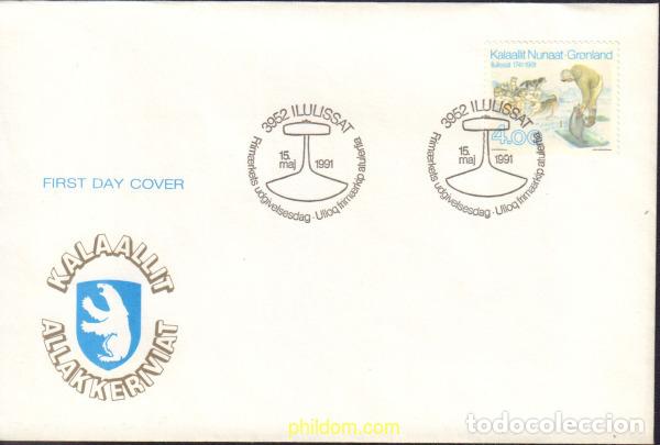 Sellos: 401192 MNH GROENLANDIA 1991 250 ANIVERSARIO DE JAKOBSHAVN