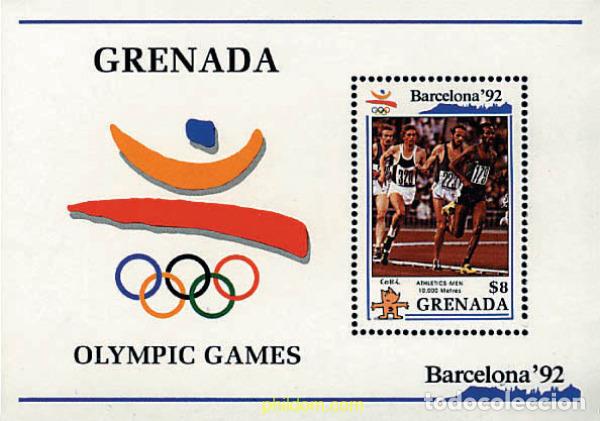 Sellos: 233043 MNH GRANADA 1990 25 JUEGOS OLIMPICOS VERANO BARCELONA 1992