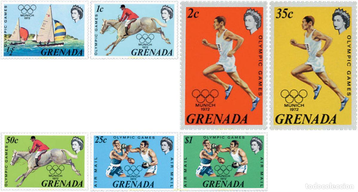 Sellos: 68460 MNH GRANADA 1972 20 JUEGOS OLIMPICOS VERANO MUNICH 1972