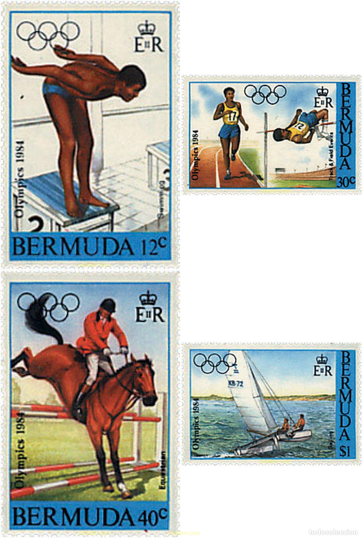 Sellos: 29554 MNH BERMUDAS 1984 23 JUEGOS OLIMPICOS VERANO LOS ANGELES 1984