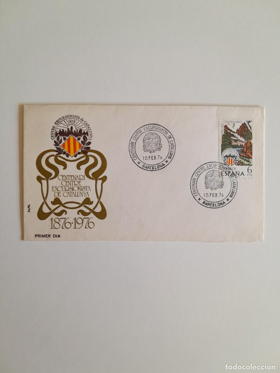 Sellos: SOBRE CENTENARI CENTRE EXCURSIONISTA DE CATALUNYA 1876-1976