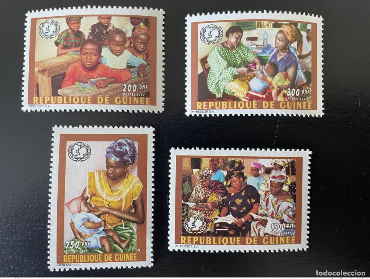 Sellos: Guinea 1997 Mi. A-D1708 50 a&ntilde;os UNICEF Infancia ni&ntilde;ez Kinder RARO!
