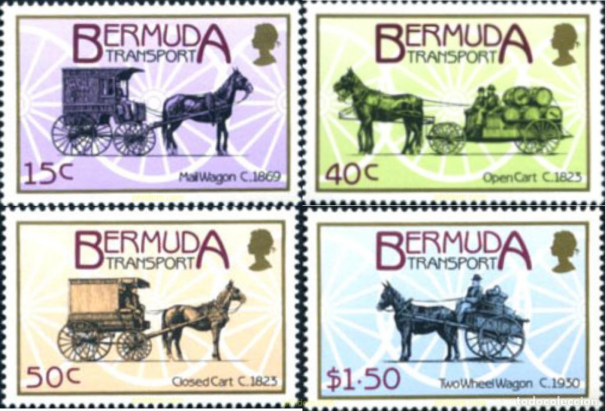 Sellos: 29555 MNH BERMUDAS 1988 MEDIOS DE TRANSPORTES EN BERMUDAS.