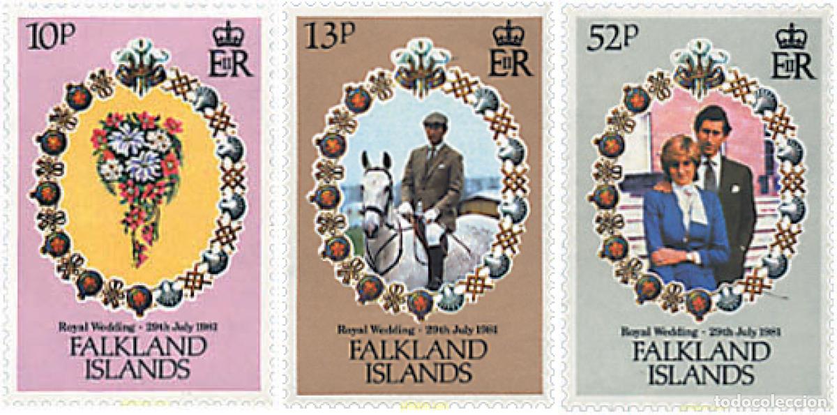 Sellos: 96358 MNH FALKLAND 1981 BODA DEL PRINCIPE CARLOS Y LADY DIANA SPENCER
