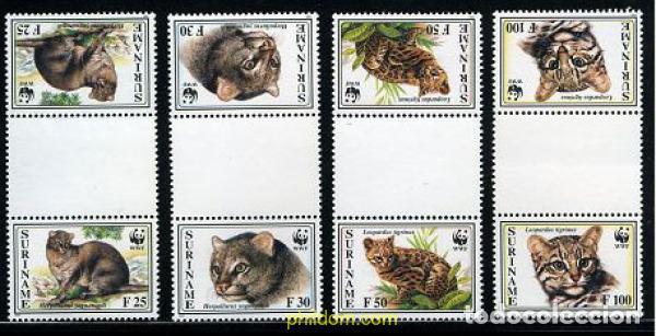 Sellos: 191794 MNH SURINAM 1995 YAGUARUNDI, GATO TIGRE