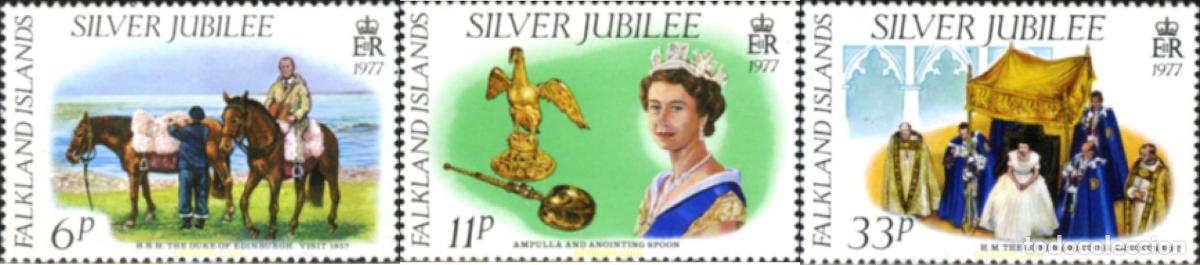 Sellos: 43209 MNH FALKLAND 1977 25 ANIVERSARIO DEL REINADO DE ISABEL II