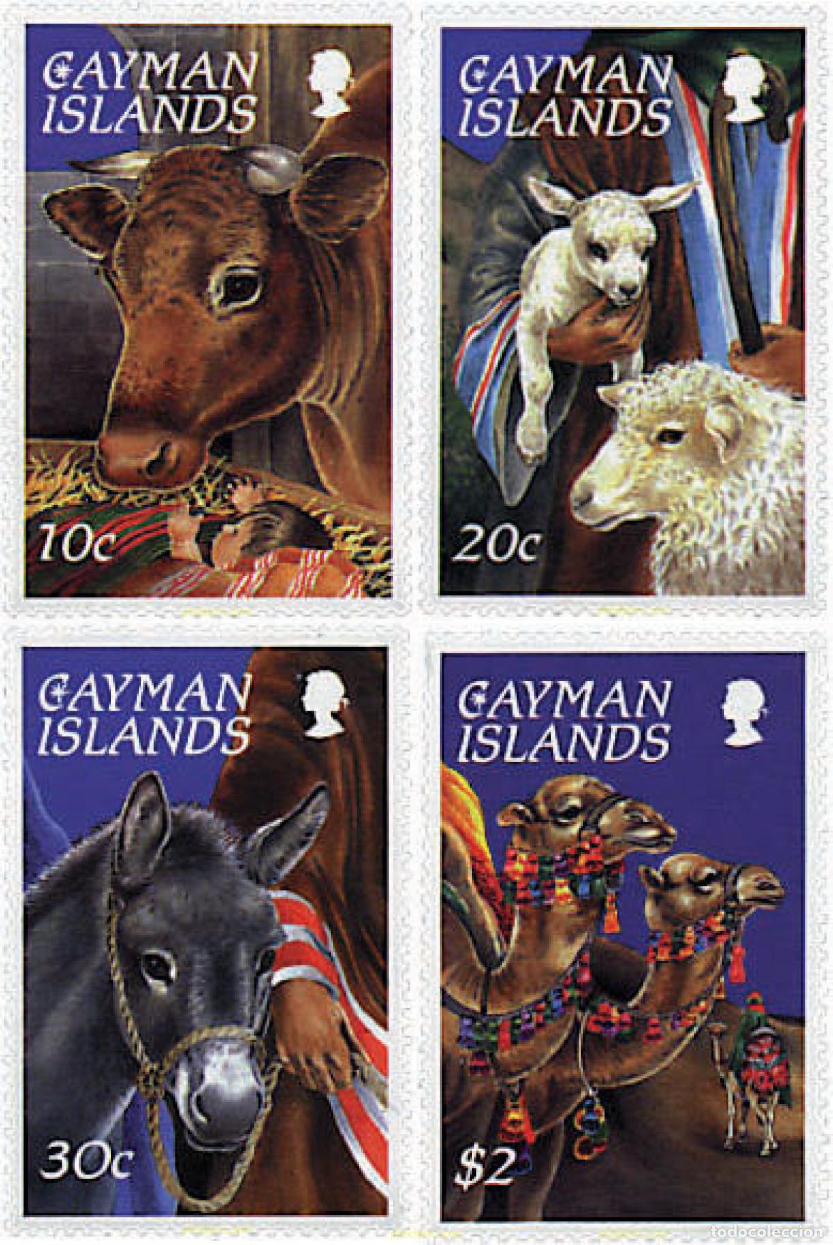 Sellos: 29703 MNH CAIMAN Islas 1995 ANIMALES DEL PESEBRE
