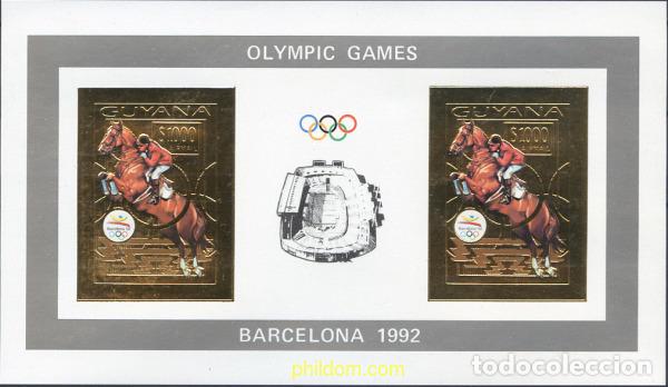 Sellos: 252899 MNH GUYANA 1992 25 JUEGOS OLIMPICOS VERANO BARCELONA 1992