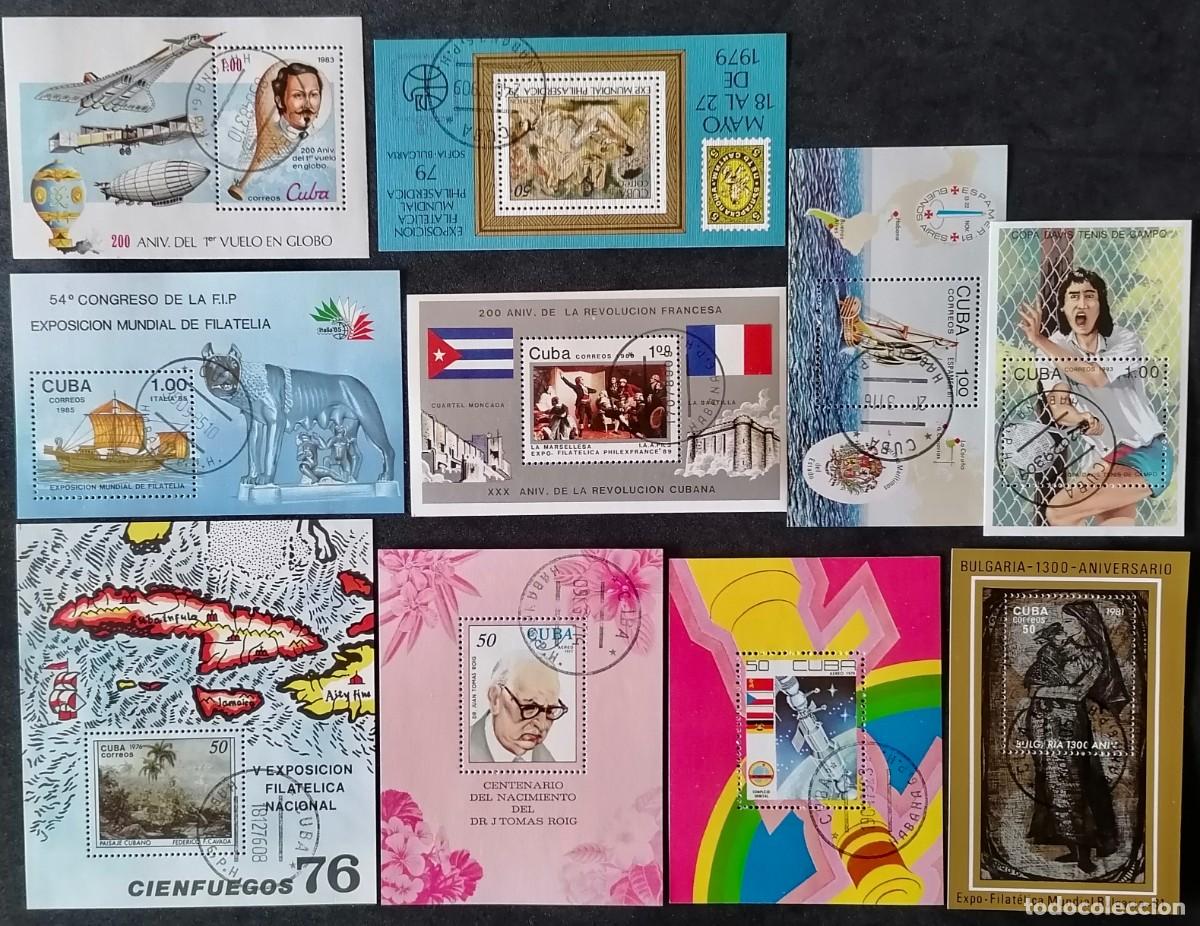 Sellos: CUBA - 10 HB VARIOS .