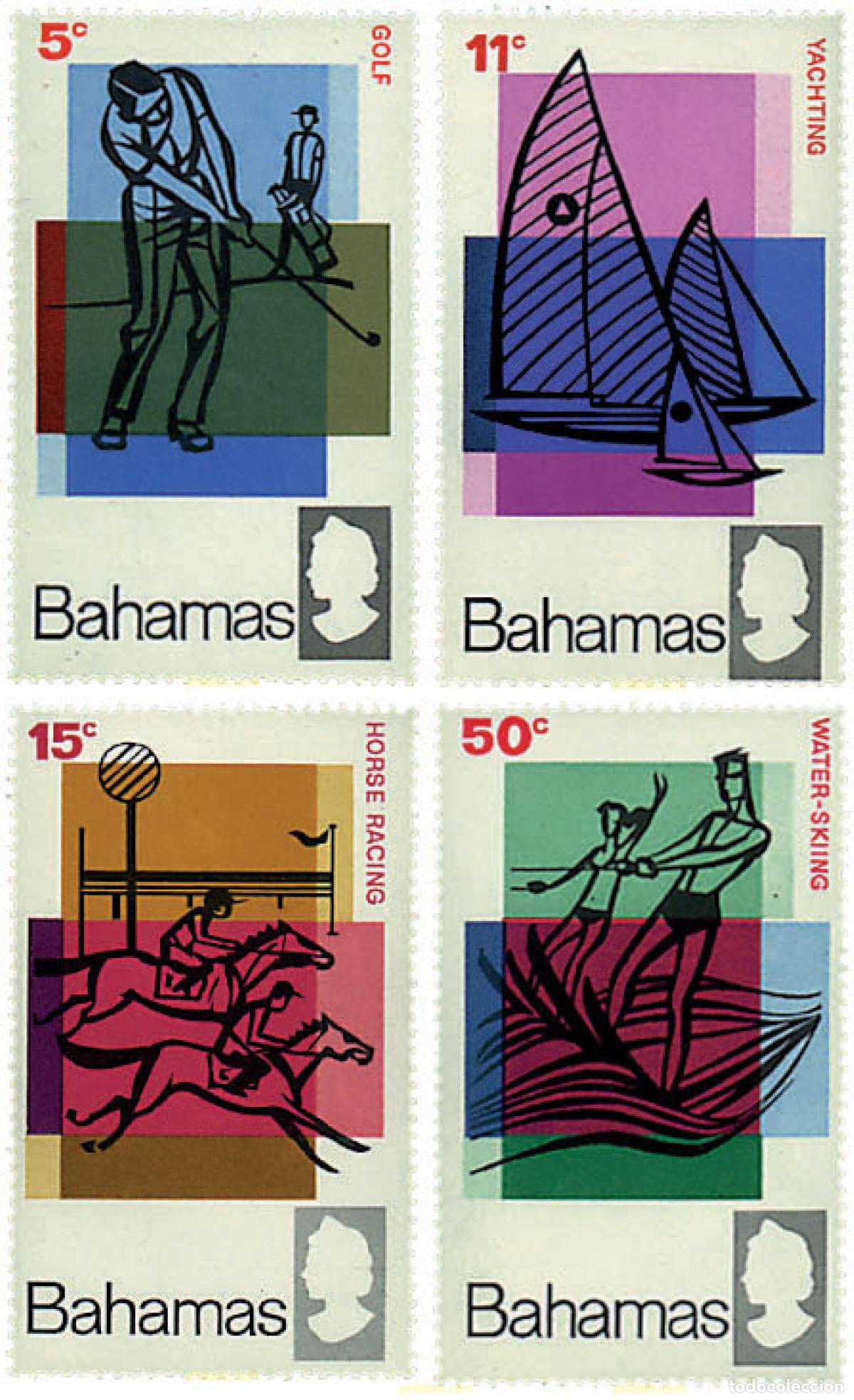 Sellos: 243961 HINGED BAHAMAS 1968 A&Ntilde;O INTERNACIONAL DEL TURISMO