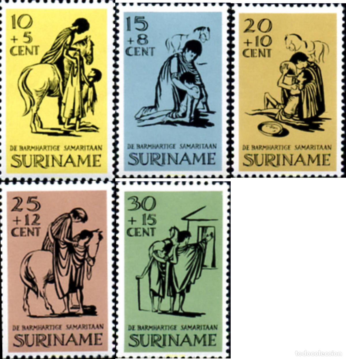 Sellos: 29581 MNH SURINAM 1967 EL BUEN SAMARITANO.