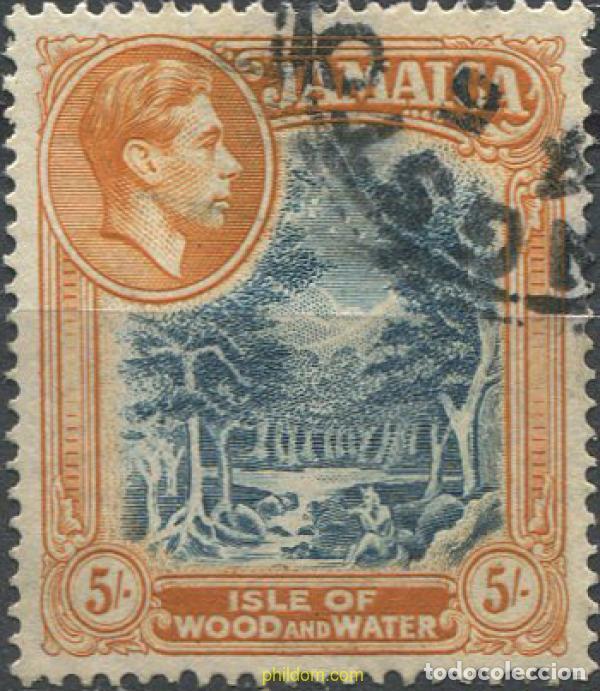 Sellos: 671097 USED JAMAICA 1938 JORGE VI