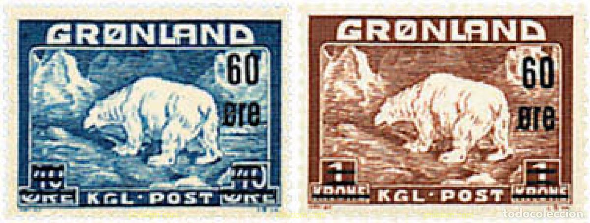 Sellos: 96817 MNH GROENLANDIA 1956 OSO POLAR