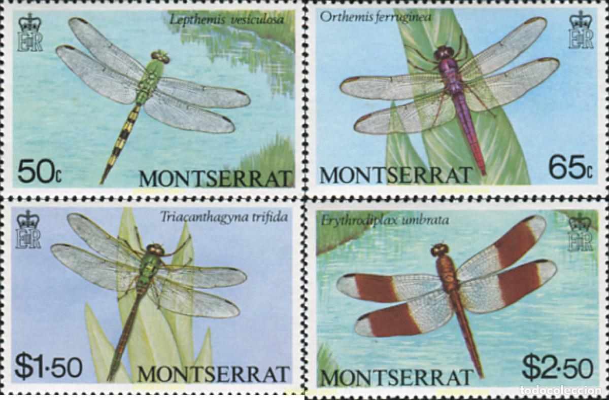 Sellos: 29348 MNH MONTSERRAT 1983 LIBELULAS