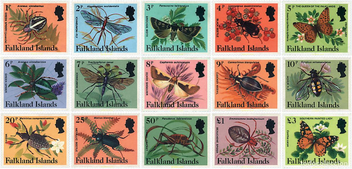 Sellos: 94611 MNH FALKLAND 1984 INSECTOS