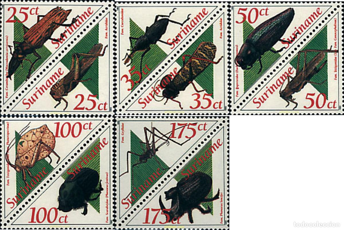 Sellos: 149713 MNH SURINAM 1993 INSECTOS