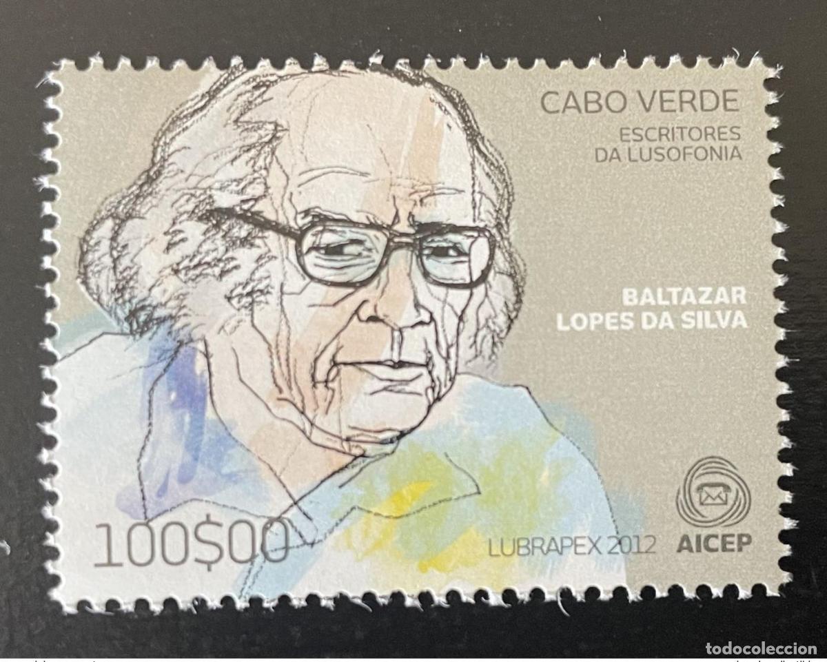 Sellos: Cabo Verde 2012 10 a 17 de mayo Edici&oacute;n conjunta LUBRAPEX AICEP Baltazar Lopes da Silva