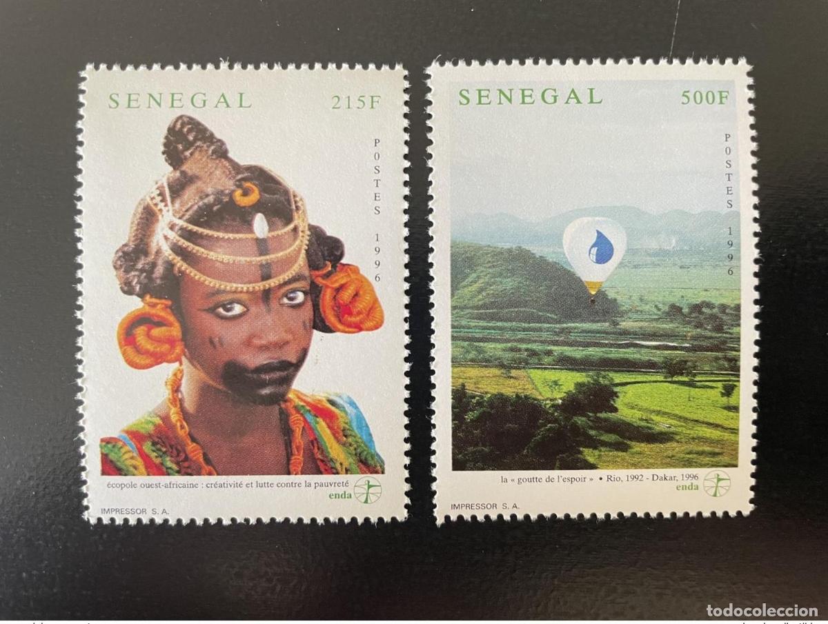 Sellos: Senegal 1996 Mi. 1424 - 1425 ENDA Emisi&oacute;n conjunta del Ecopolo de &Aacute;frica Occidental MNH**