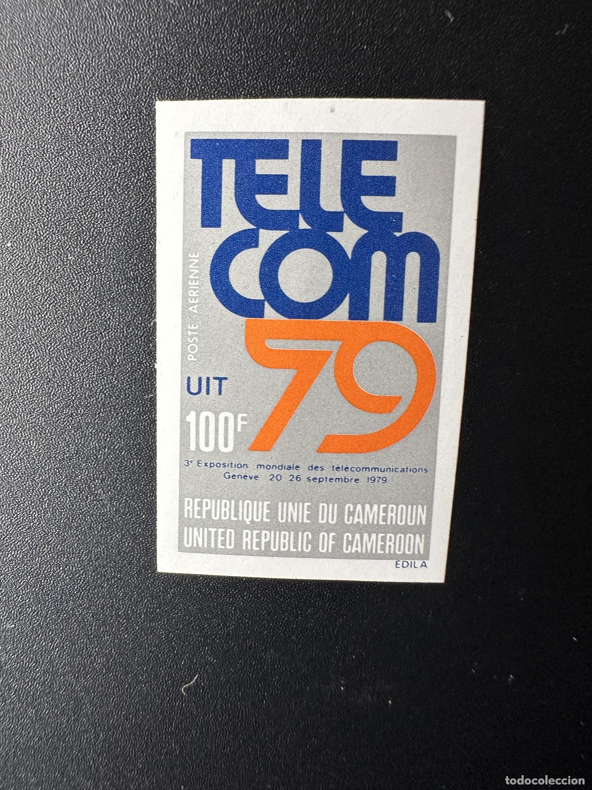 Sellos: Camer&uacute;n 1979 Mi. 909 ND TELECOM 79 Exposici&oacute;n de Telecomunicaciones Ginebra UIT