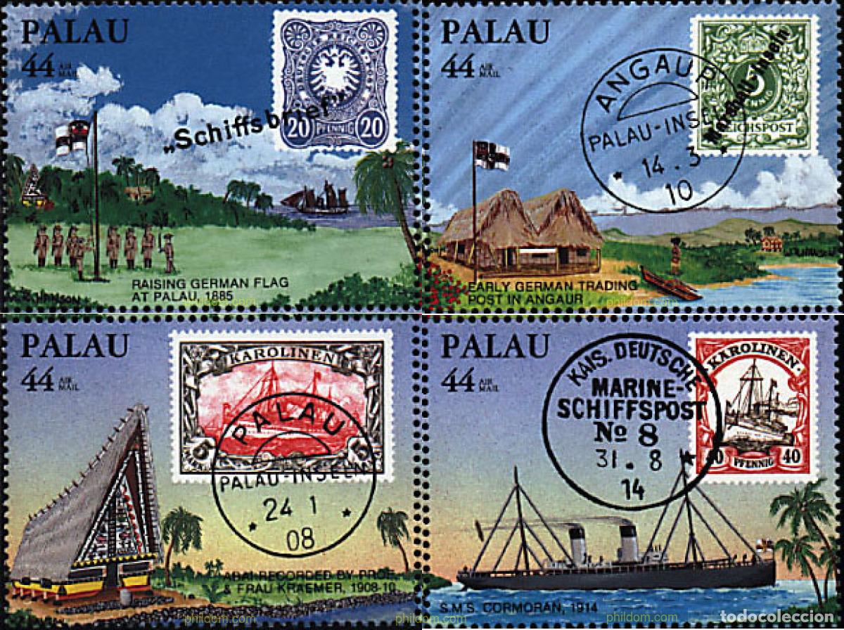 Sellos: 44891 MNH PALAU 1985 CENTENARIO DE LA OCUPACION ALEMANA