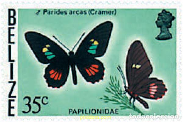 Sellos: 77375 MNH BELIZE 1977 MARIPOSA