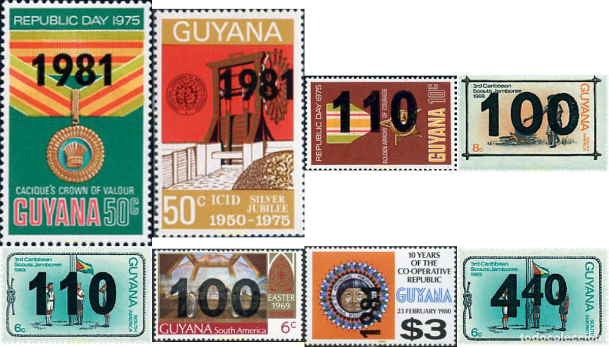 Sellos: 213469 MNH GUYANA 1981 MOTIVOS VARIOS