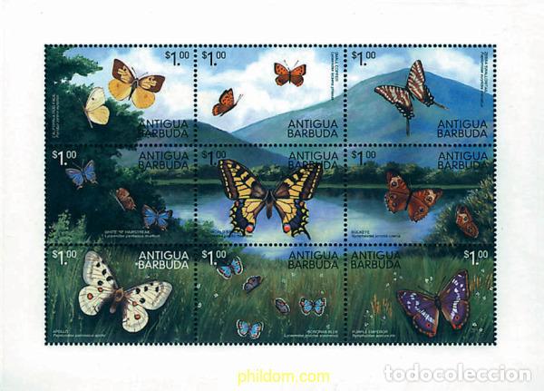 Sellos: 281949 MNH ANTIGUA Y BARBUDA 1999 MARIPOSAS
