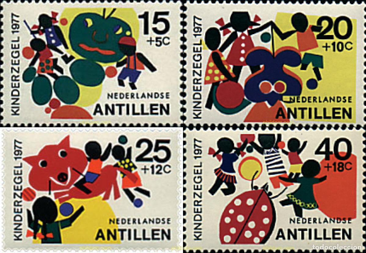 Stamps: 39080 MNH ANTILLAS HOLANDESAS 1977 PRO INFANCIA