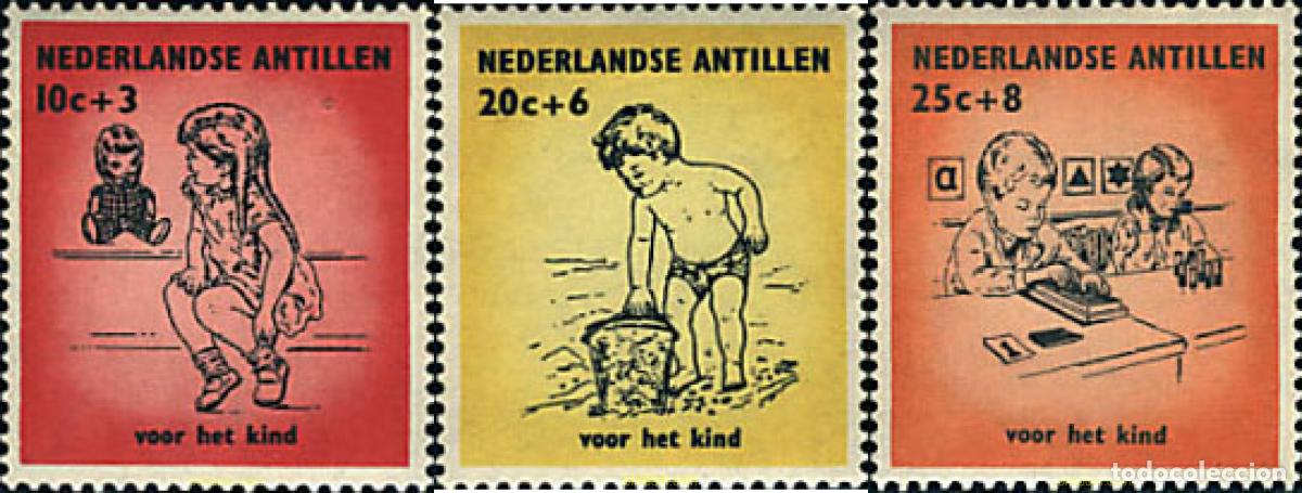 Stamps: 286692 MNH ANTILLAS HOLANDESAS 1961 PRO INFANCIA