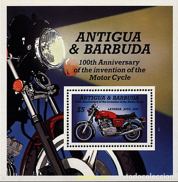 Sellos: 46753 MNH ANTIGUA Y BARBUDA 1985 CENTENARIO DE LA MOTOCICLETA