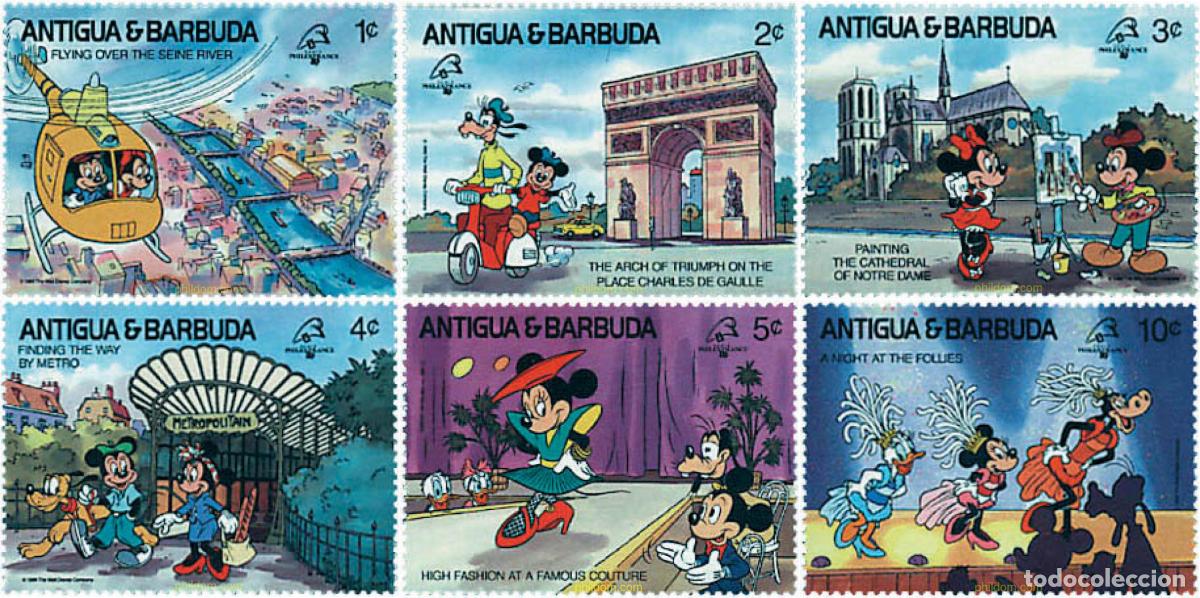 Sellos: 578347 MNH ANTIGUA Y BARBUDA 1989 PHILEXFRANCE 89. EXPOSICION FILATELICA INTERNACIONAL