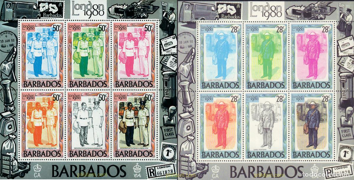 Sellos: 286670 MNH BARBADOS 1980 LONDON 80. EXPOSICION FILATELICA INTERNACIONAL