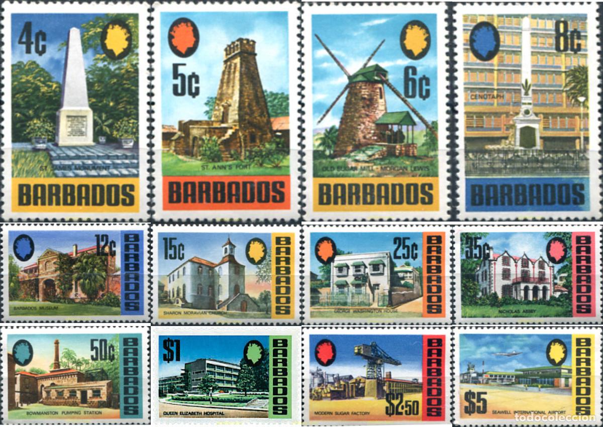 Sellos: 290154 MNH BARBADOS 1970 SERIE BASICA