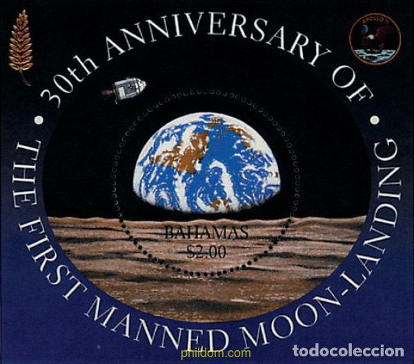 Sellos: 39714 MNH BAHAMAS 1999 30 ANIVERSARIO DE LA LLEGADA DEL HOMBRE A LA LUNA