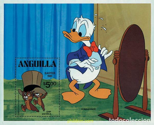 Sellos: 48427 MNH ANGUILLA 1981 PERSONAJES DE WALT DISNEY