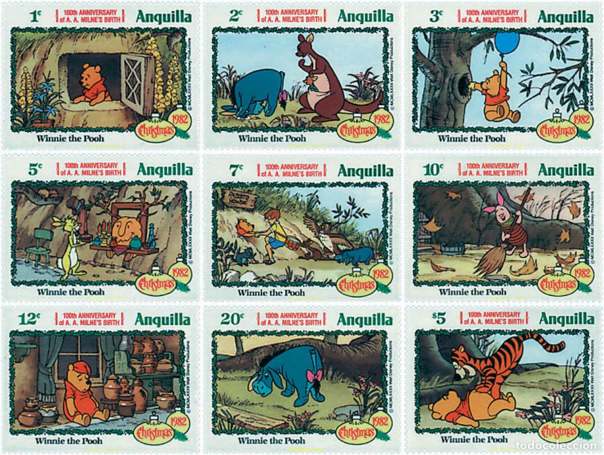 Sellos: 48474 MNH ANGUILLA 1982 NAVIDAD. CENTENARIO DEL NACIMIENTO DE A. A. MILNE