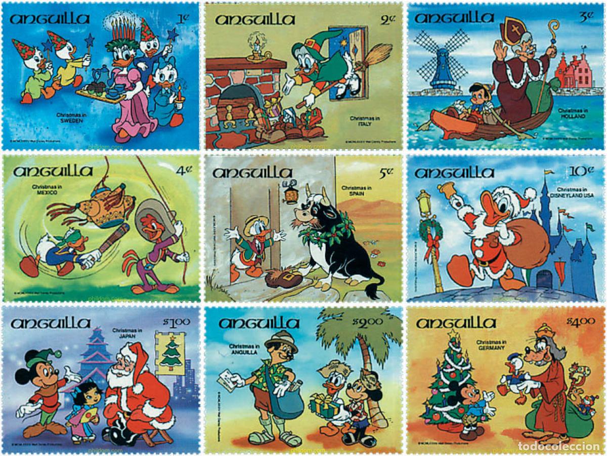 Sellos: 72769 MNH ANGUILLA 1984 NAVIDAD. PERSONAJES DE WALT DISNEY
