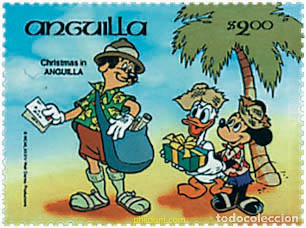 Sellos: 286109 MNH ANGUILLA 1984 NAVIDAD. PERSONAJES DE WALT DISNEY