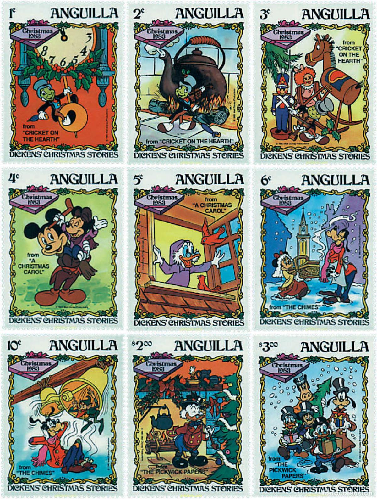 Sellos: 72768 MNH ANGUILLA 1983 NAVIDAD. HISTORIAS DE NAVIDAD DE CHARLES DICKENS