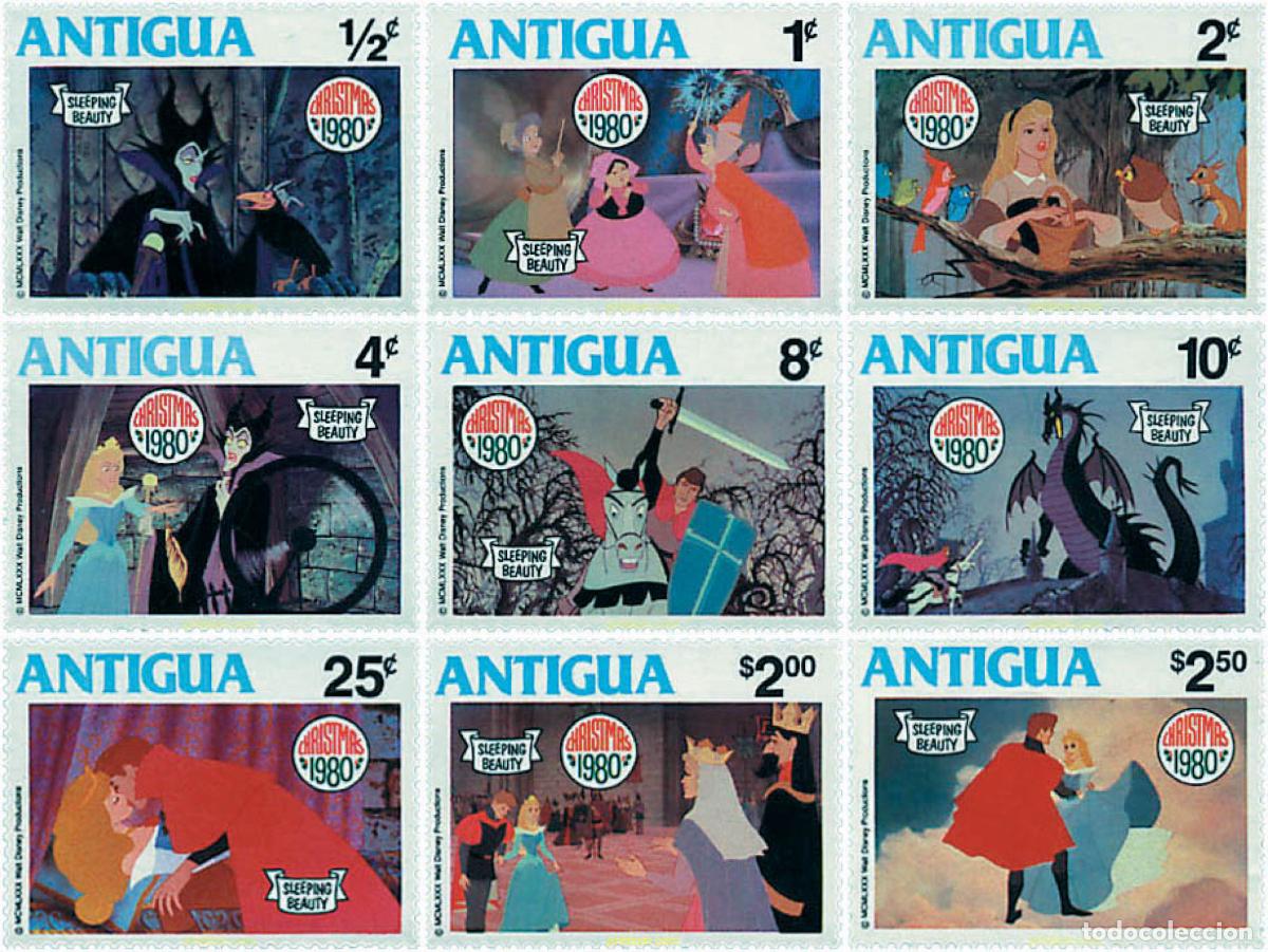 Sellos: 48439 MNH ANTIGUA 1980 NAVIDAD. LA BELLA DURMIENTE DEL BOSQUE