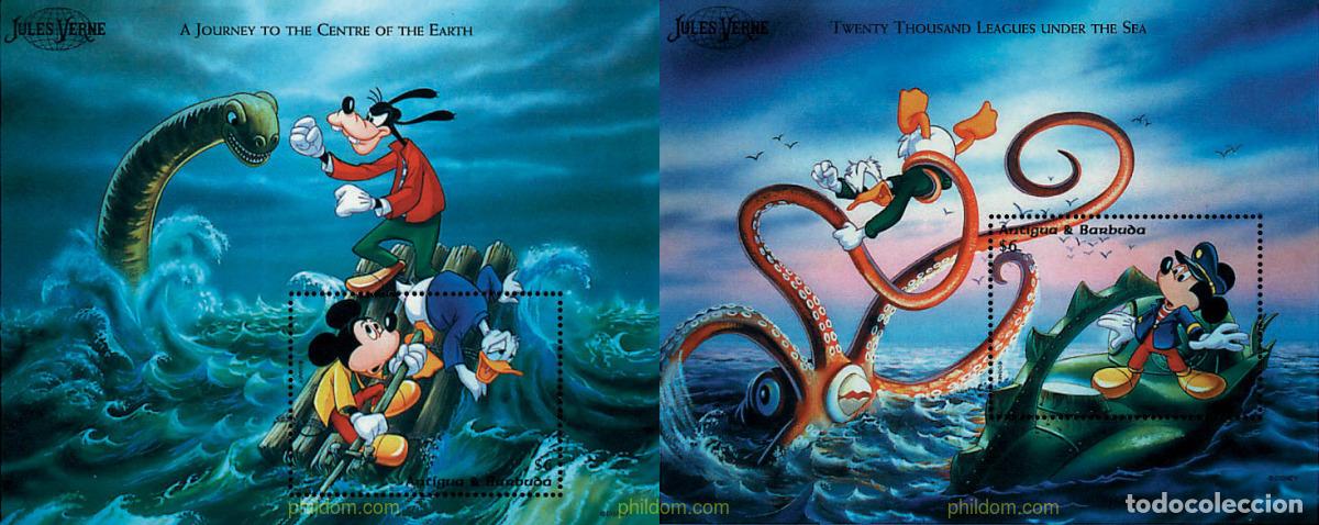 Timbres: 97391 MNH ANTIGUA Y BARBUDA 1996 WALT DISNEY. LAS OBRAS DE JULIO VERNE