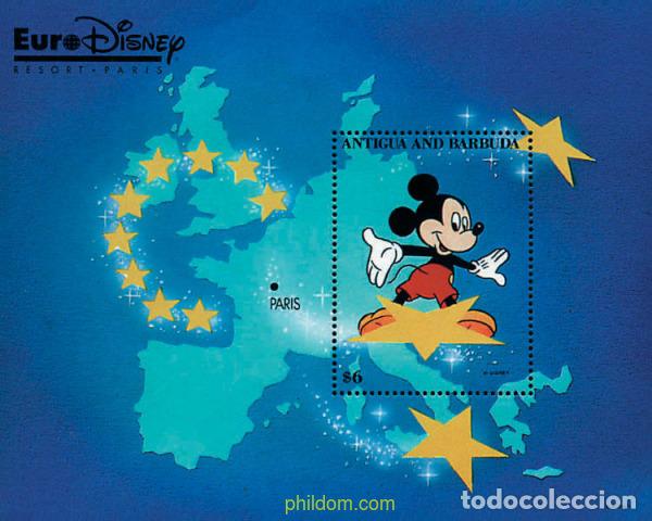 Timbres: 286568 MNH ANTIGUA Y BARBUDA 1993 EURODISNEY EN PARIS