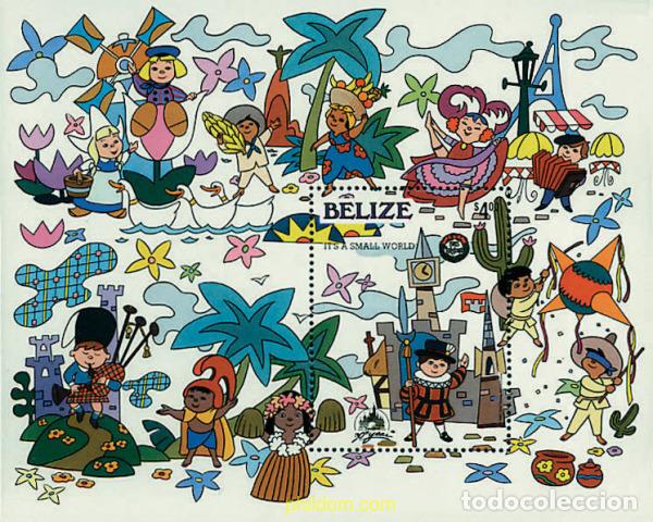 Sellos: 98640 MNH BELIZE 1985 NAVIDAD. 30 ANIVERSARIO DE DISNEYLAND